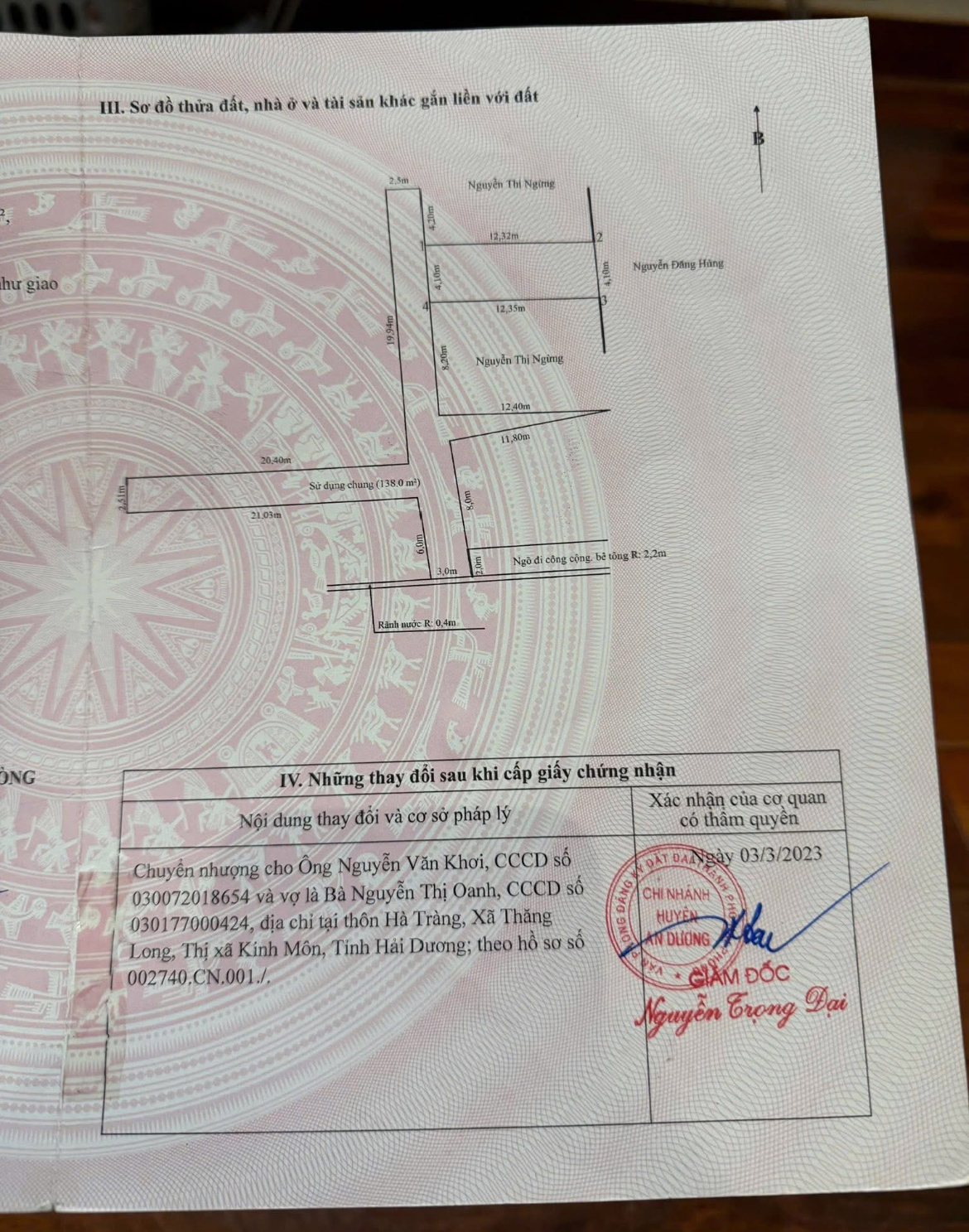 Bán đất 50m2 thôn 6 Bắc Sơn, An Dương, Hải Phòng