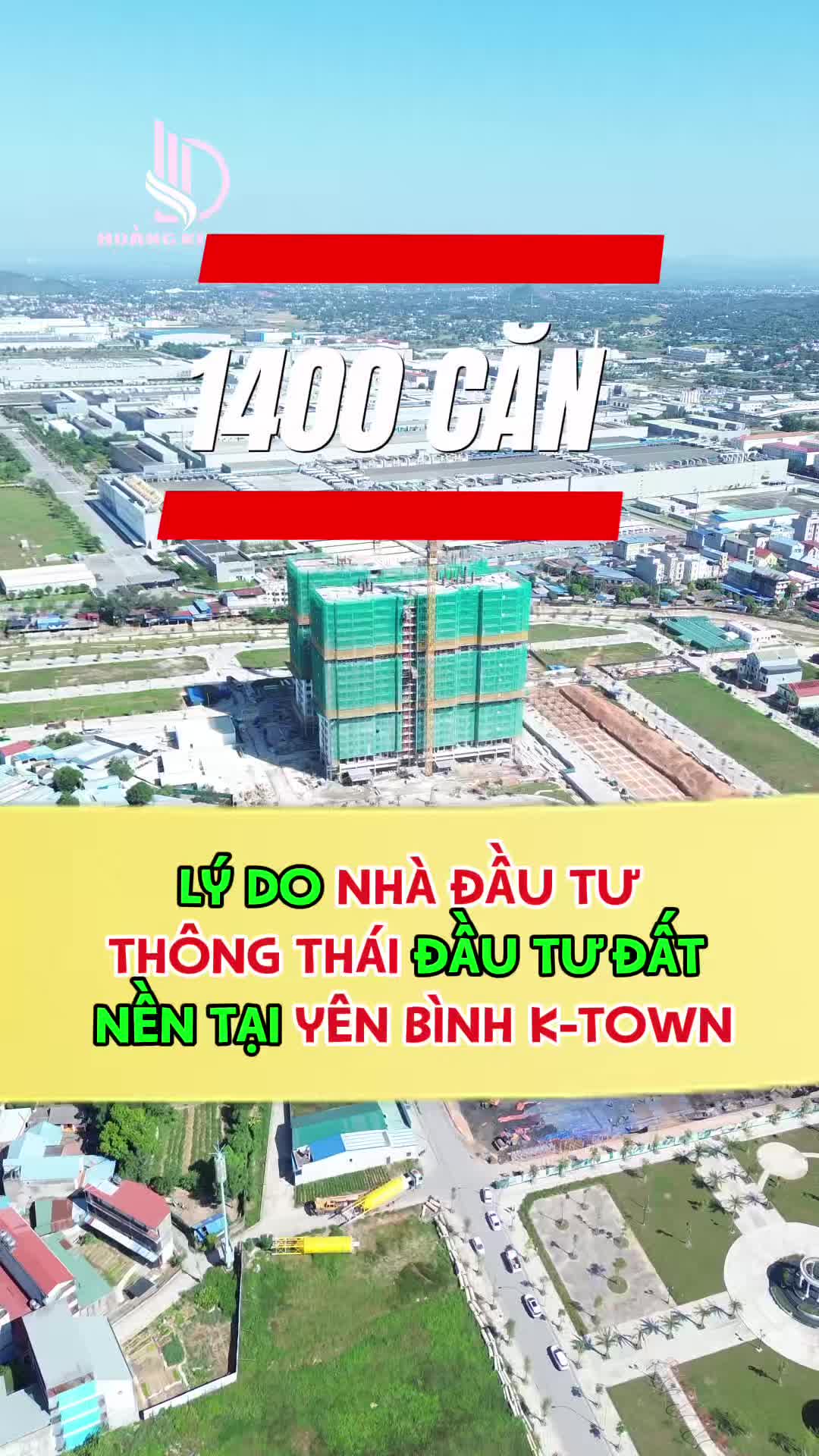 Khu đô thị phụ trợ khu công nghiệp Yên Bình Ktown cạnh nhà máy Samsung Thái Nguyên