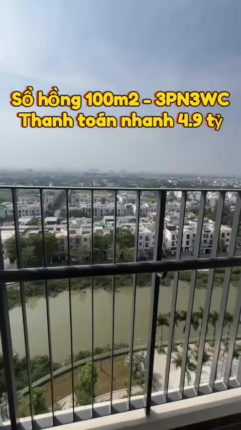 Sổ hồng 100m2, thanh toán nhanh 4.9 tỷ - Dualkey MT City Q9