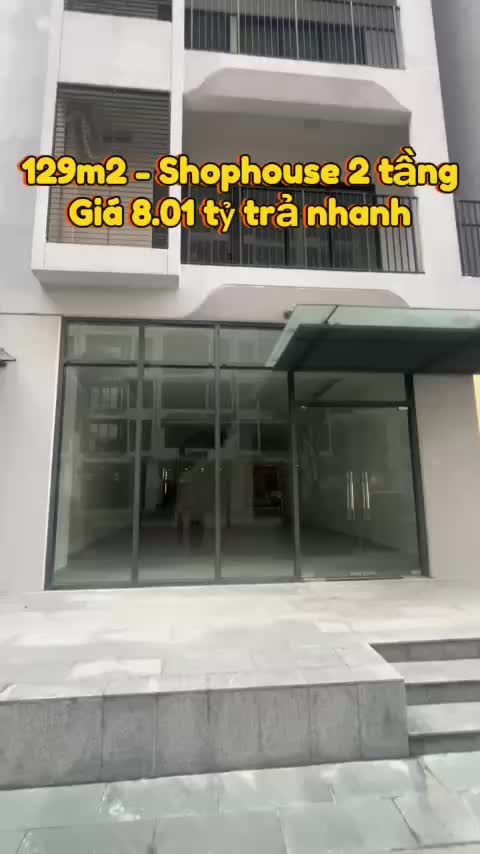 Shophouse 129m2, giá 8.01 tỷ trả nhanh, sổ hồng 2 tầng MT Eastmark Q9