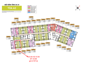Bán căn hộ Cora Tower 53.80m2, giá 3,1 tỷ, hướng Đông Nam