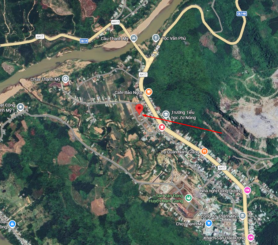 Bán bất động sản đường nhựa 5,5m thị trấn Thạnh Mỹ, Huyện Nam Giang, Đà Nẵng