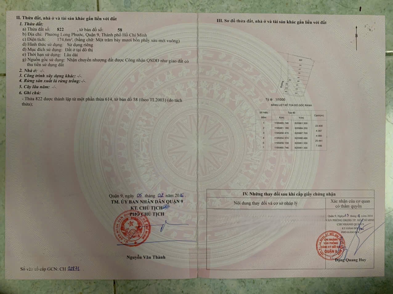 Cần bán gấp lô đất Long Phước quận 9