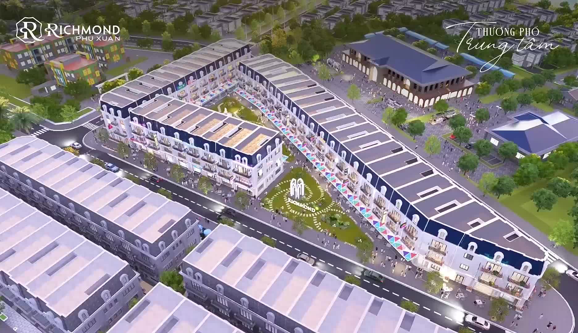 Sắp ra mắt siêu phẩm Shophouse 4 tầng mặt tiền Chợ Cống, Richmond Phú Xuân