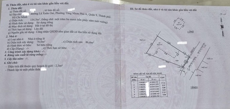 Nhà vườn Lã Xuân Oai, góc ngay chợ, diện tích 135m2, sân ô tô rộng rãi, phường Tăng Nhơn Phú, Thủ Đức, chỉ 9,1 tỷ