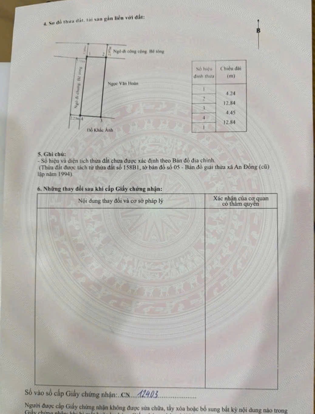 Bán lô góc 55,8m2 Vân Tra, An Dương, Hải Phòng
