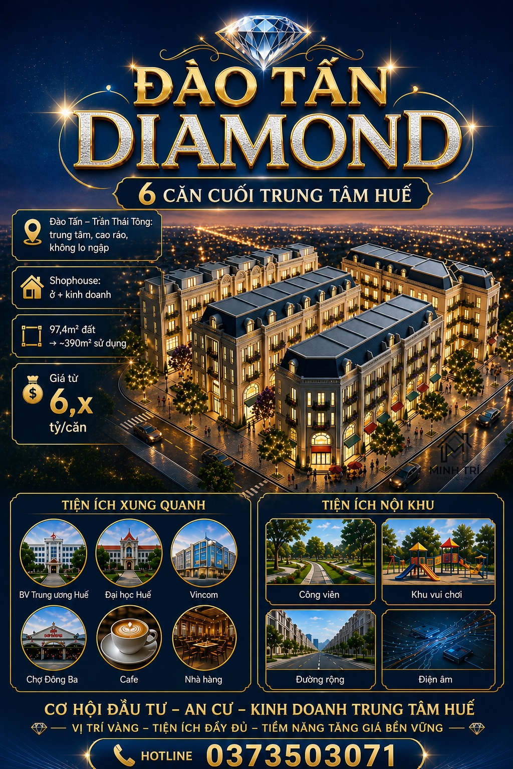 Đào Tấn Diamond, cơ hội cuối cùng giữa trung tâm Huế