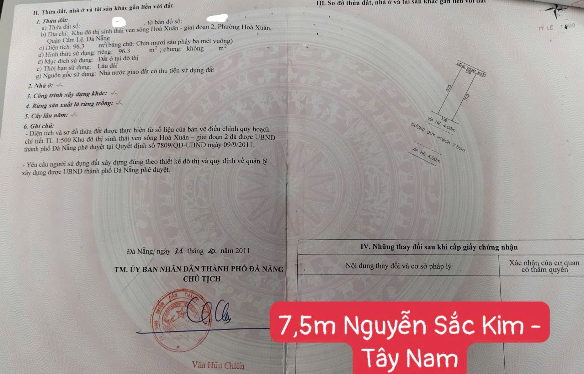 Đất Nguyễn Sắc Kim, Hòa Xuân, giá 5,7 tỷ