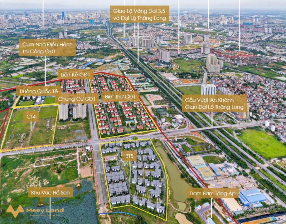 Bán đất mặt đường An Khánh 45M, đường 9m, vỉa hè 2m, kinh doanh, ô tô đỗ, tiện ích tốt