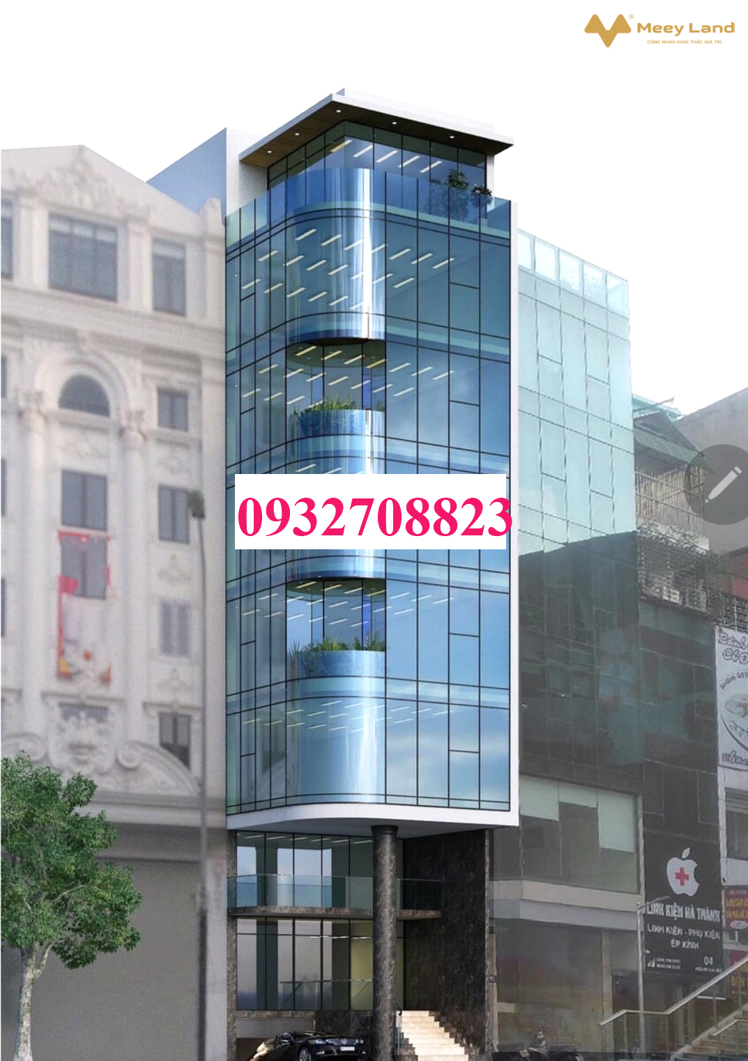 Mặt phố Hoàng Cầu, trung tâm Đống Đa, 11 tầng, thang máy đẳng cấp, cho thuê 400 triệu/tháng