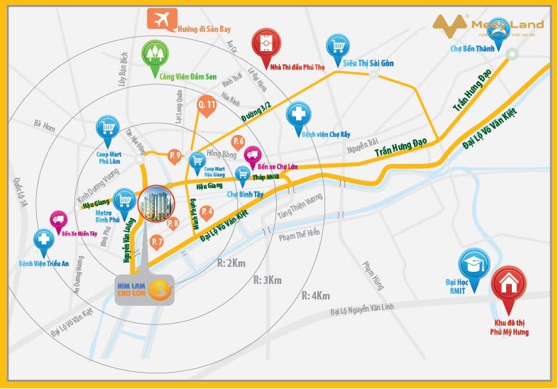 Căn hộ Him Lam, Chợ Lớn, quận 6, đã có sổ hồng, giá bán 4,5 tỷcăn, hỗ trợ vay 70%