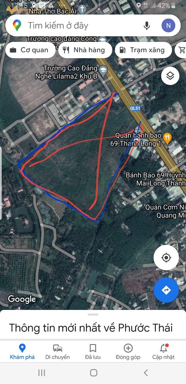 Bán đất 2 mặt tiền, đường xe tải, Bình Sơn, Long Thành, Đồng Nai, giá 280 tỷ