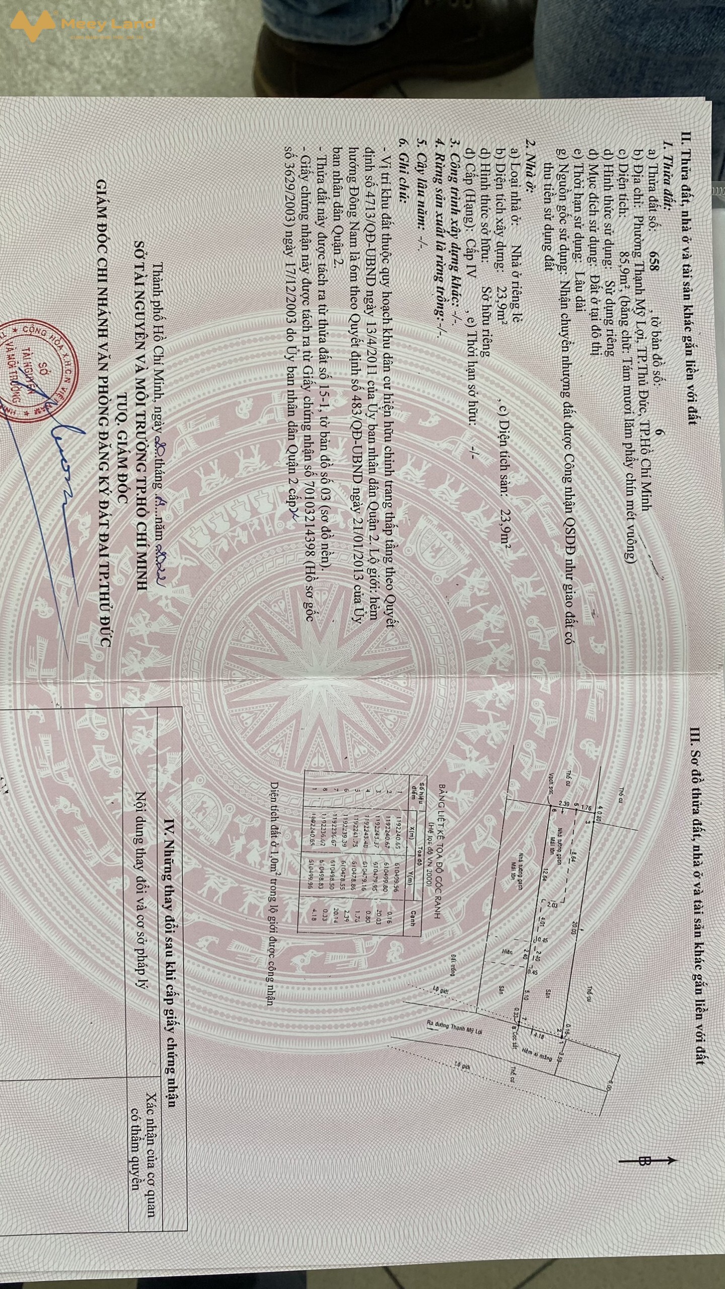 Bán đất hẻm xe hơi, đường 3, Thạnh Mỹ Lợi, quận 2, Hồ Chí Minh, giá 9,8 tỷ