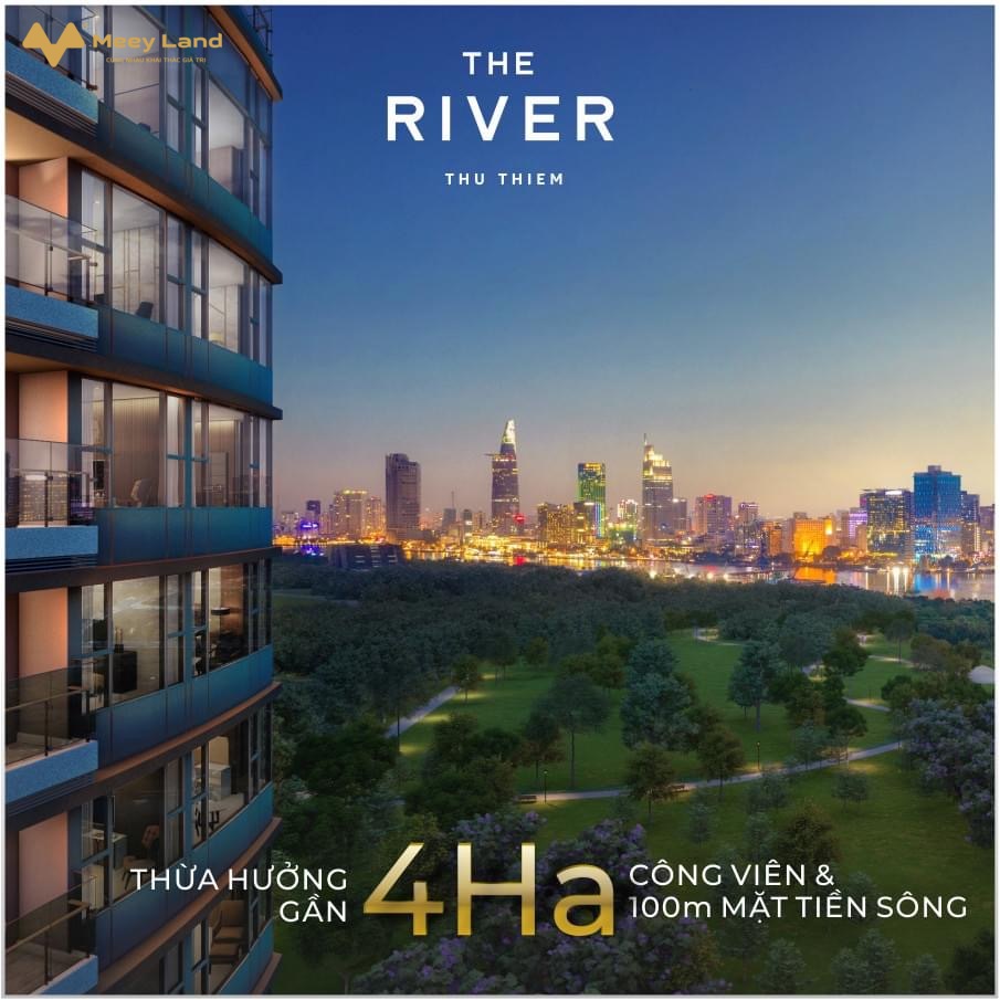 Bán gấp căn hộ 3 phòng ngủ The River Thủ Thiêm view sông Sài Gòn, Landmark 81 giá chỉ 18 tỷ