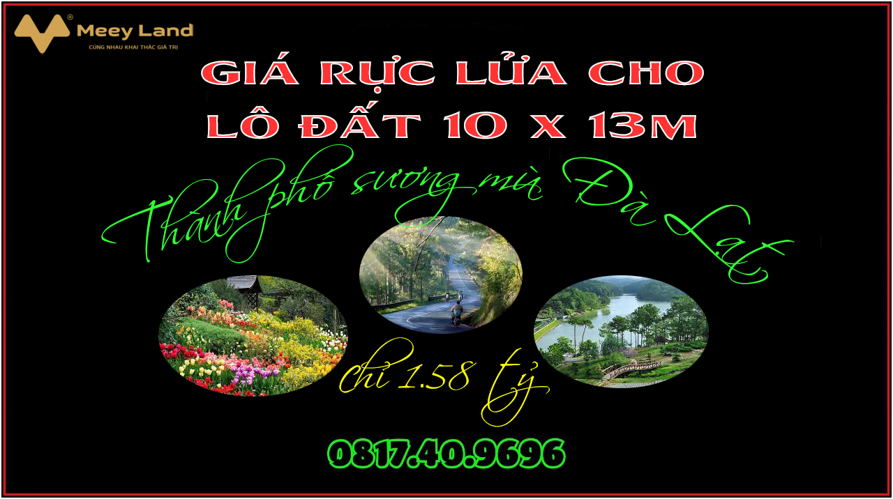 Giảm tẹt ga lô đất 130m2 làng hoa Thái Phiên thành phố Đà Lạt