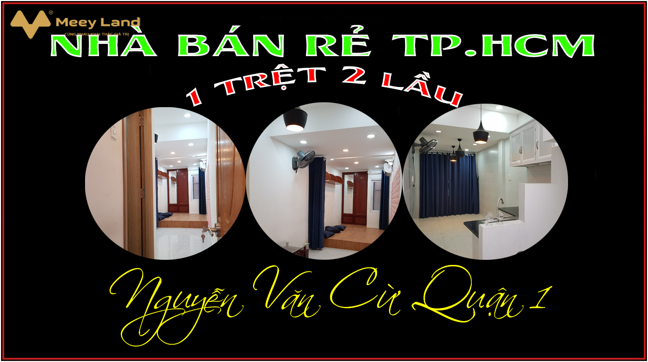 Nhà đẹp rẻ 1 trệt 2 lầu Nguyễn Văn Cừ trung tâm quận 1, Hồ Chí Minh