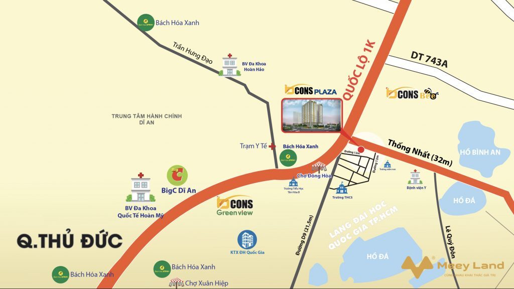 Căn hộ Bcons Plaza giao nhà 2023, giá chỉ 45 tiệum2, ngân hàng cho vay 70%