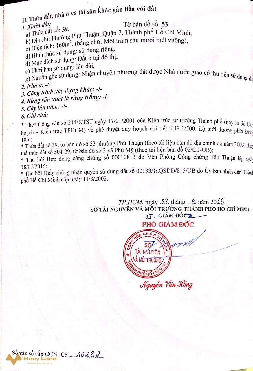 Bán lô D29, diện tích 8m x 20m, Nam Long, Phú Thuận, phường Phú Thuận, quận 7