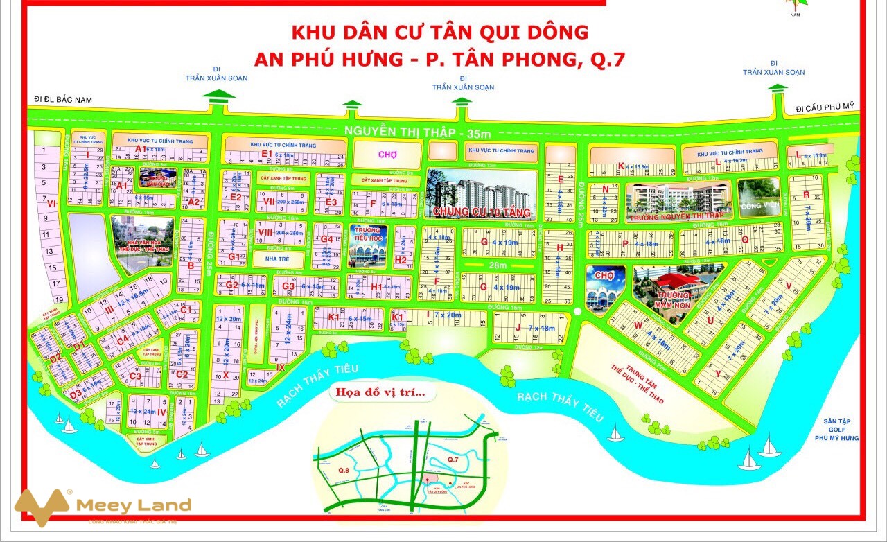 Bán lô đất N22 diện tích 4m x 22m đường 37 khu An Phú Hưng, phường Tân Phong, quận 7